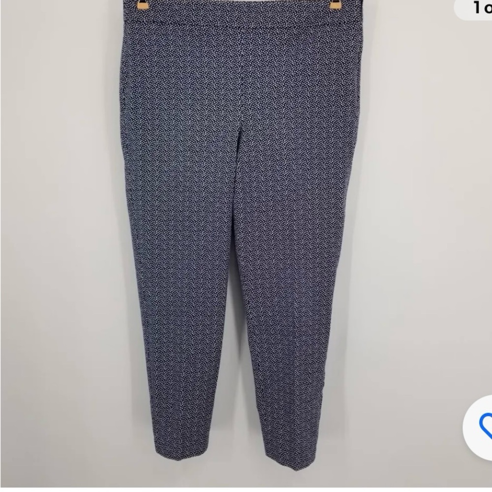 Talbots Chatham Ankle Blue and White Polka Dot Pants